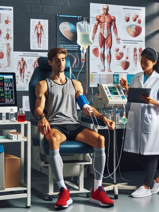 Infusion de somatropine pour les performances sportives des marathoniens