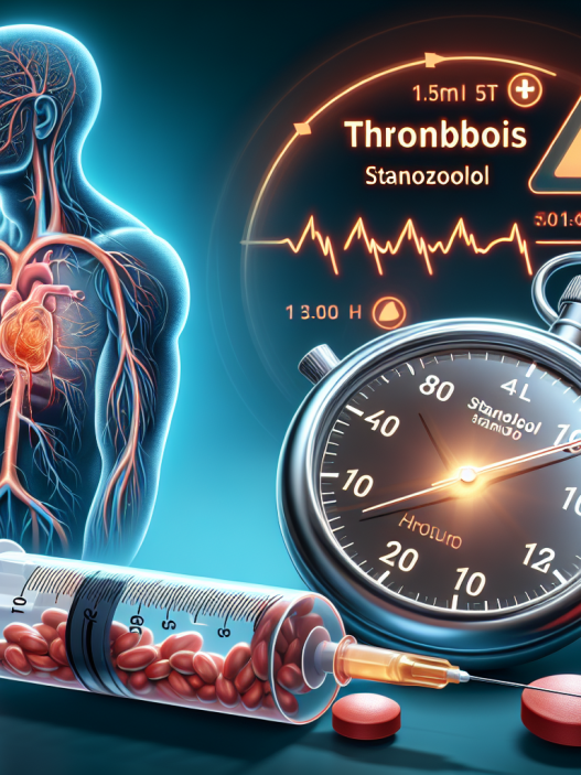 Injection de stanozolol et risque de thrombose dans l'heure suivant la prise