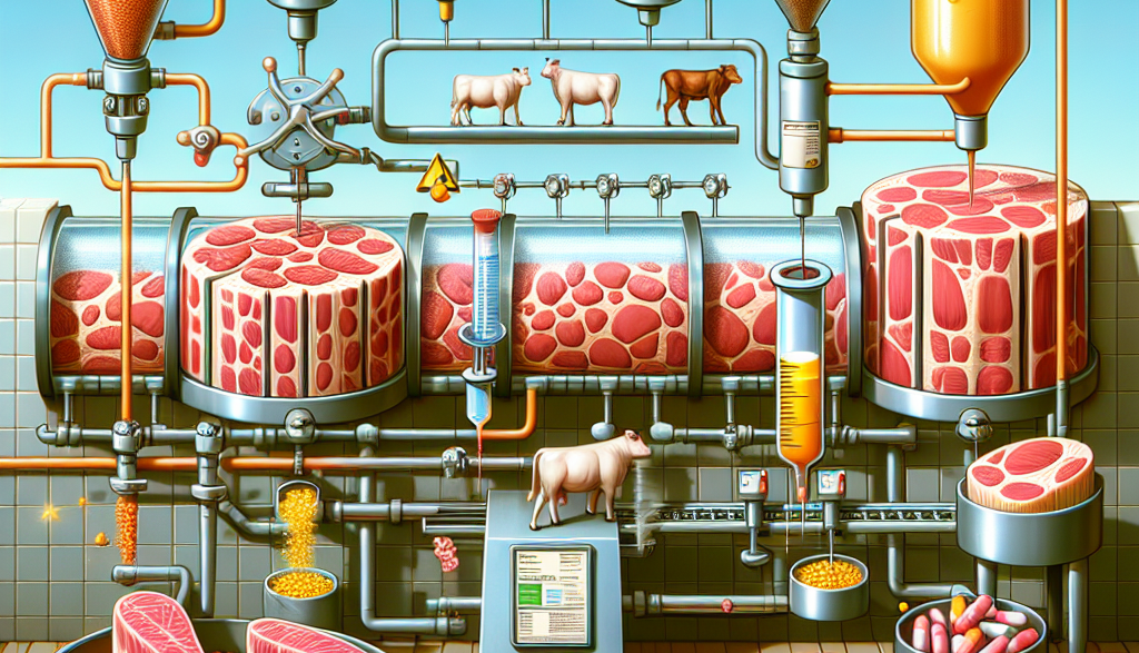 Régulation pharmacologique de la synthèse protéique dans les viandes pendant la production de masse