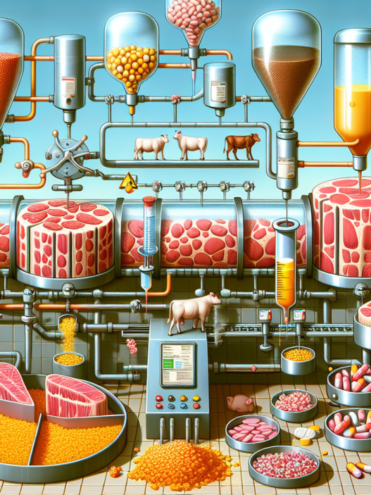 Régulation pharmacologique de la synthèse protéique dans les viandes pendant la production de masse