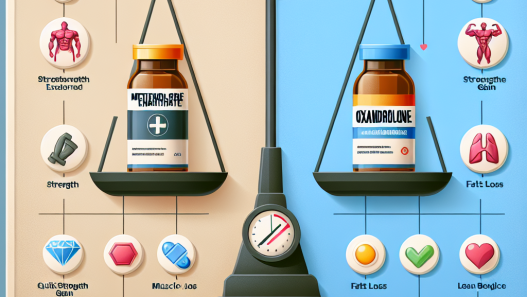Comparaison des effets de l'Énanthate de méthénolone injectable et de l'Oxandrolone
