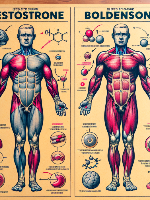 Comparaison des effets de la testostérone et de la boldénone solo