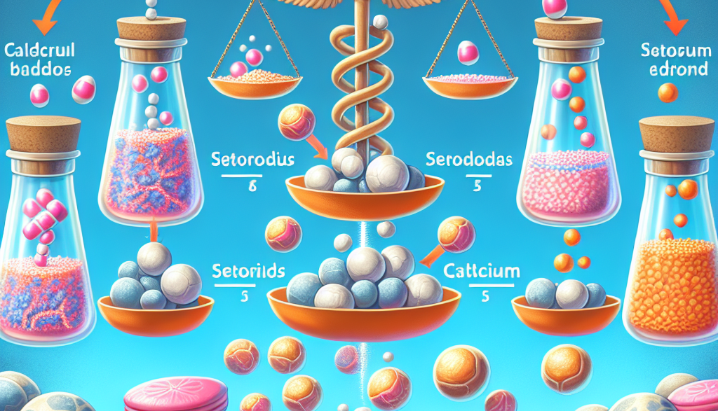 Effet des stéroïdes sur l'équilibre calcique