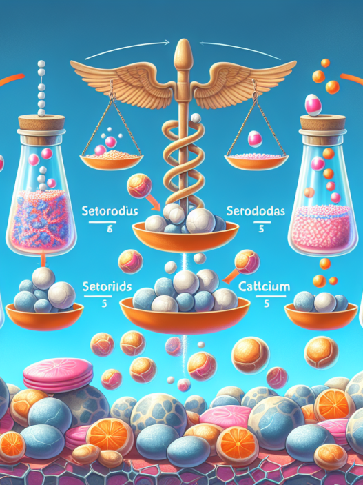 Effet des stéroïdes sur l'équilibre calcique