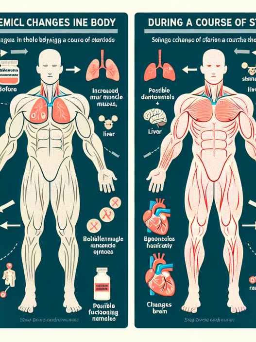 Modifications biochimiques dans l'organisme lors d'une cure de stéroïdes